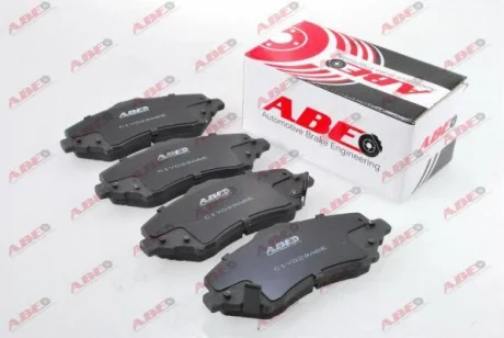 Комплект гальмівних колодок передн, CHRYSLER GRAND VOYAGER V, TOWN & COUNTRY, VOYAGER V DODGE GRAND, JOURNEY, NITRO FIAT FREEMONT JEEP CHEROKEE, LIBERTY, WRANGLER III 2.0D-4.0 08.03- ABE C1Y029ABE