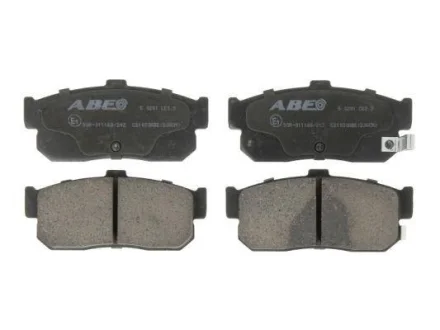 Комплект гальмівних колодок задн, INFINITI G20, I30 NISSAN 100NX, 240SX, ALMERA I, ALTIMA, AVENIR, CEDRIC, CEFIRO III, MAXIMA / MAXIMA QX IV, MAXIMA / MAXIMA QX V, MURANO II 1.4-3.5 10.83- ABE C21030ABE
