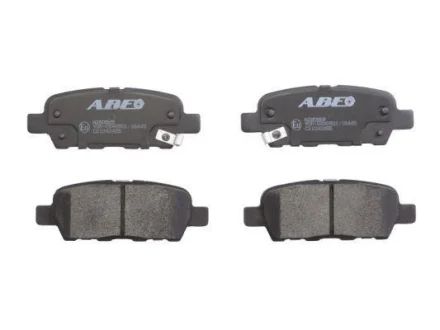 Комплект гальмівних колодок задн, INFINITI EX, FX, G, M, M35, M37, M45, Q50, Q60, Q70, QX50 I NISSAN 350Z, ALTIMA, CUBE, ELGRAND, JUKE, LEAF, MAXIMA, MAXIMA / MAXIMA QX V 1.2-Electric 09.96- ABE C21042ABE