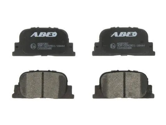 Комплект гальмівних колодок задн, BYD F3, F3R, G3, G3R LEXUS ES TOYOTA CALDINA, CAMRY, COROLLA, HARRIER, MARK II, OPA, PRIUS, SOLARA 1.5-3.5 02.93- ABE C22022ABE (фото 1)