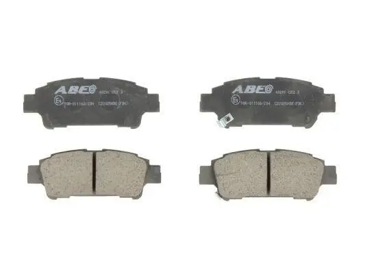 Комплект гальмівних колодок задн, TOYOTA ALPHARD I, AVENSIS VERSO, ISIS, NOAH/VOXY, PICNIC, PREVIA II, PREVIA III, SIENNA 1.8-3.5 05.96- ABE C22025ABE (фото 1)