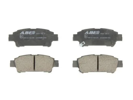 Комплект гальмівних колодок задн, TOYOTA ALPHARD I, AVENSIS VERSO, ISIS, NOAH/VOXY, PICNIC, PREVIA II, PREVIA III, SIENNA 1.8-3.5 05.96- ABE C22025ABE