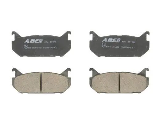 Комплект гальмівних колодок задн, FORD USA PROBE II MAZDA 323 S VI, 626 III, 626 IV, MX-6, XEDOS 6 1.6-2.5 11.87-02.01 ABE C23007ABE (фото 1)