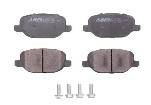 Комплект гальмівних колодок задн, ALFA ROMEO 159, BRERA, GIULIETTA, SPIDER LANCIA DELTA III, THESIS RENAULT SCENIC I 1.8-3.2 09.99-08.14 ABE C2D010ABE (фото 1)