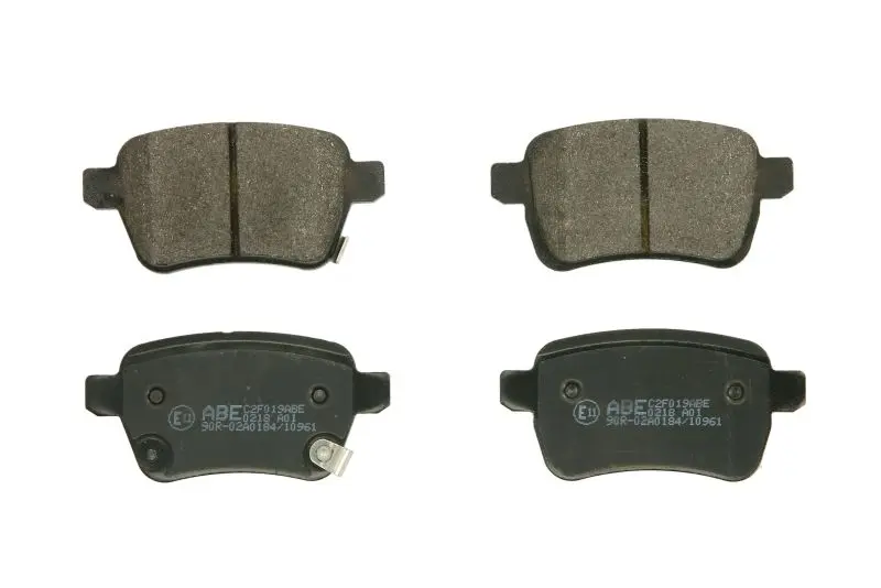 Комплект гальмівних колодок задн, FIAT 500L, TIPO OPEL ADAM, CORSA E 1.0-1.6D 09.12- ABE C2F019ABE (фото 1)
