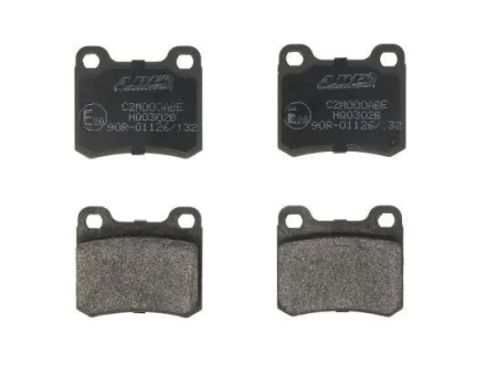 Комплект гальмівних колодок задн, MERCEDES 124 (C124), 190 (W201) 1.8-2.6 10.82-08.93 ABE C2M000ABE