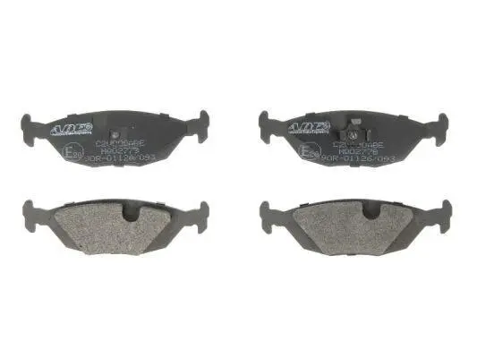 Комплект гальмівних колодок задн, VOLVO 440, 460, 480 OPEL KADETT A SAAB 900 I, 9000, 9-5 1.0-3.0 09.62-08.05 ABE C2V000ABE (фото 1)