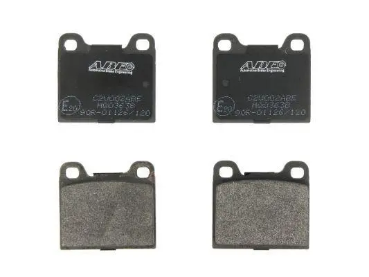 Комплект гальмівних колодок задн, VOLVO 240, 260, 740, 760, 780, 850, 940, 940 II, 960, 960 II, C70 I, S70, S80 I, S90 I, V70 I, V90 I MASERATI BITURBO SPYDER OPEL REKORD D 1.9-2.9 08.74-10.05 ABE C2V002ABE (фото 1)