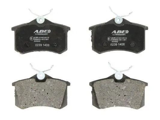 Комплект гальмівних колодок задн, DS DS 3 AUDI 80 B4, A1, A1 ALLSTREET, A1 CITY CARVER, A2, A3, A4 B5, A4 B6, A4 B7, A6 C4, A6 C5, ALLROAD C5, TT CITROEN C2, C3 I 1.0-Electric 01.70- ABE C2W002ABE (фото 1)