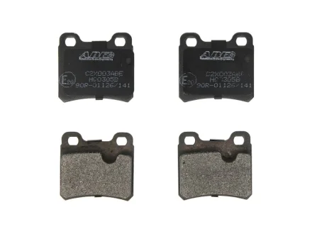 Комплект гальмівних колодок задн, OPEL ASTRA F, ASTRA F CLASSIC, CALIBRA A, KADETT E, VECTRA A, VECTRA B SAAB 900 II, 9-5 1.4-2.5 09.84-08.05 ABE C2X003ABE