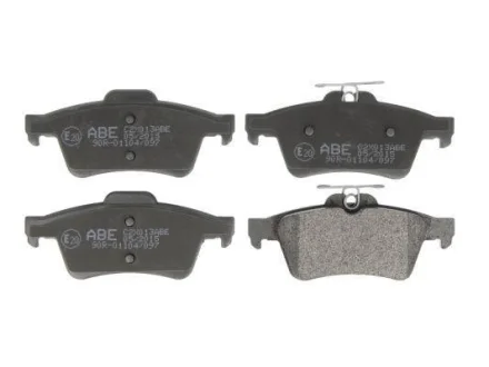 Комплект гальмівних колодок задн, VOLVO C30, C70 II, S40 II, S80 II, V40, V50 CADILLAC BLS, CTS, CTS SPORT, SRX CHEVROLET VECTRA CITROEN C4 I, C5 II, C5 III FIAT CROMA 1.0-Electric 02.98- ABE C2X013ABE