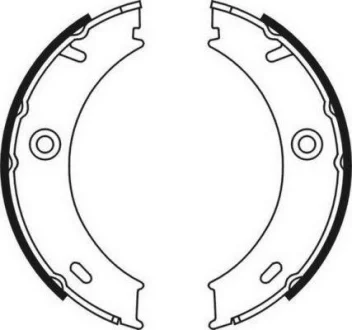Гальмівна колодка MERCEDES SPRINTER 3-T (B903), SPRINTER 4-T (B904), VARIO, VARIO (B667, B670, B668), VARIO (B670), VARIO (B670, B668, B667) VW LT 28-35 II, LT 28-46 II 2.1D-4.3D 02.95- ABE CRM003ABE