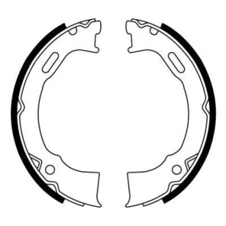 Гальмівна колодка FORD USA CROWN VICTORIA, EXPLORER, WINDSTAR JEEP CHEROKEE, GRAND CHEROKEE I, WRANGLER II 2.4-5.9 09.91- ABE CRY008ABE