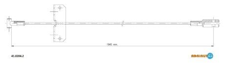 Тросик гальма стоянки ADRIAUTO 41.0204.2