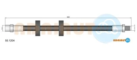 Тормозной шланг ADRIAUTO 551204