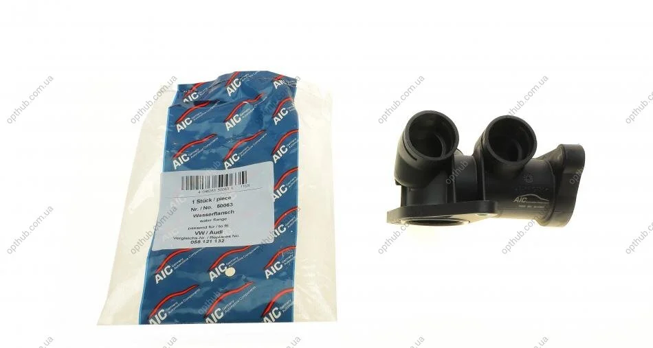Фланец системы охлаждения Audi A4/A6/VW Passat 1.8/1.8T 94-05 (opt-om) AIC 50063 (фото 1)