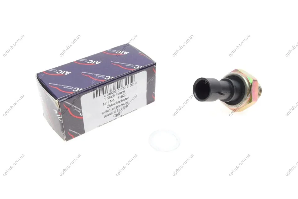 Датчик тиску оливи Daewoo Lanos/ Opel Astra F/H 97- (чорний) (opt-om) AIC 51620 (фото 1)