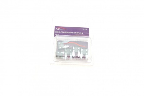 Запобіжник 2А (міні, з плоскими контактами) (5 шт) (opt-om) AIC 52150