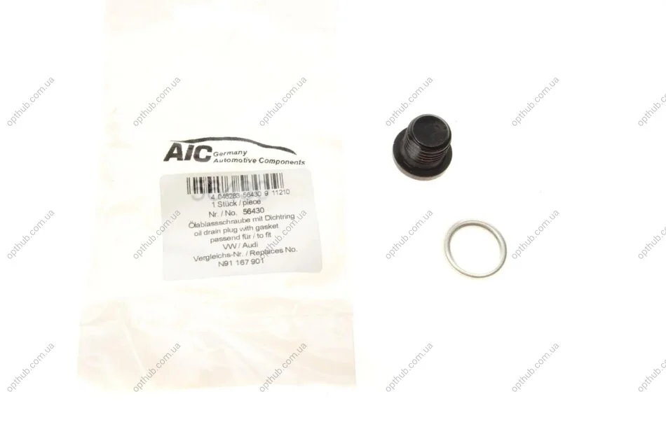 Болт слива оливы VW T5 2.0 TSI 11-15 (M14x1.5x12) (opt-om) AIC 56430 (фото 1)