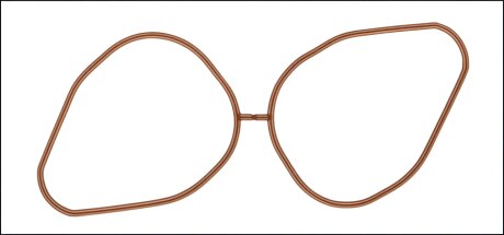 Прокладка колектора двигуна гумова КОЛЛ.IN OPEL 2.5V6 24V X25XE/Y32SE, SAAB B308L/B308E (3) -ua AJUSA 00733800