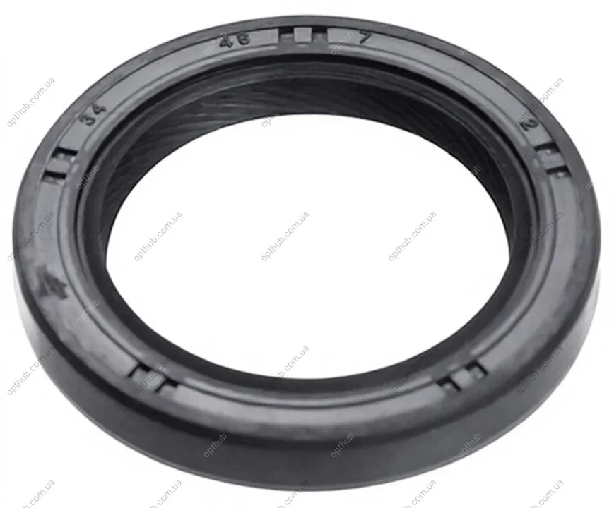 Сальник резинометаллический N/FRONT MAZDA R2/RF/ZL/ZM, NISSAN, DAIHATSU CL/CLT61 34X48X7 AJUSA 15012000 (фото 1)