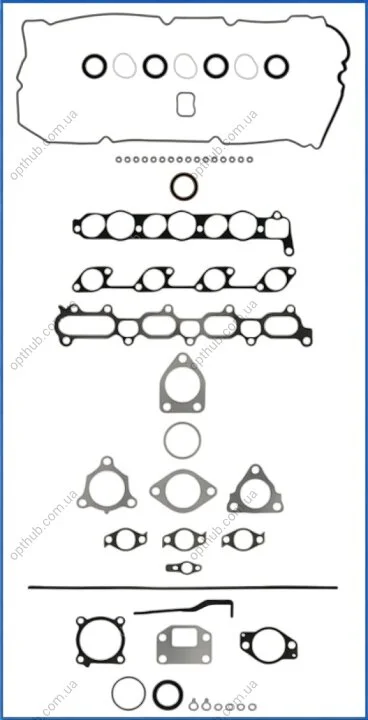 Комплект прокладок з різних матеріалів HEAD SET БЕЗ Г/Б MITS 2.5D 4D56 HP 08- -ua AJUSA 53052400 (фото 1)