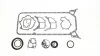 Комплект прокладок з різних матеріалів CONVERSION MB 2.5D/TD/2.9D/TD OM602/OM605 AJUSA 54039900