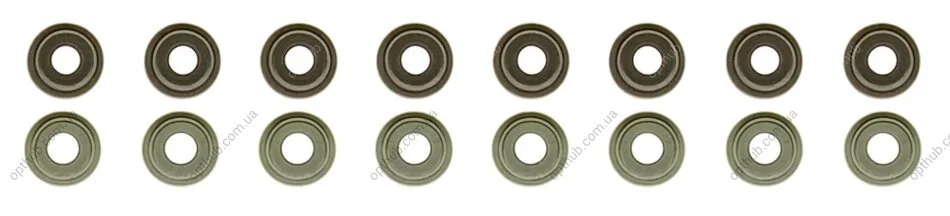 Комплект сальників клапанів IN/EX KIA G4FC (12PCS+12PCS) AJUSA 57054300 (фото 1)