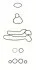 Комплект прокладок гумових OPEL/GM/FIAT 1.6/1.8 A16DMS/Z16XER/Z18XER 08- (9 ПРОКЛ) КОРПУСА МАСЛЯННОГ AJUSA 77008300 (фото 1)