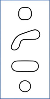 Комплект прокладок гумових OIL COOLER (SET) MINI AJUSA 77010100