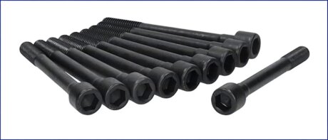 Комплект болтів з шестигранною головкою з чорного металу AJUSA 81002600