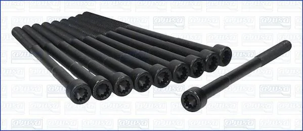 Компл. болтів ГБЦ TOYOTA AVENSIS (T22, T25) 1.6, 1.8i (10шт) Ajusa AJUSA 81026700 (фото 1)