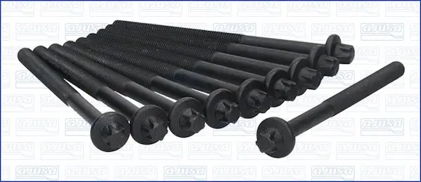Комплект болтів з головкою системи TORX з чорного металу RENAULT D4D/D4F -ua AJUSA 81031700 (фото 1)