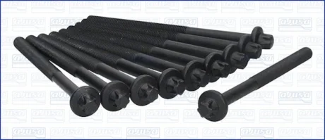 Комплект болтів з головкою системи TORX з чорного металу RENAULT D4D/D4F -ua AJUSA 81031700