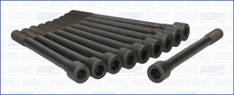 Комплект болтів з шестигранною головкою з чорного металу БОЛТЫ Г/Б HYUNDAI 1.3/1.5 95-05 G4EA/G4EH/G4 -ua AJUSA 81034000