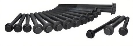 Комплект болтів з головкою системи TORX з чорного металу БОЛТЫ Г/Б FORD/MAZDA 2.5/3.0TDCI RANGER/B50 -ua AJUSA 81042200