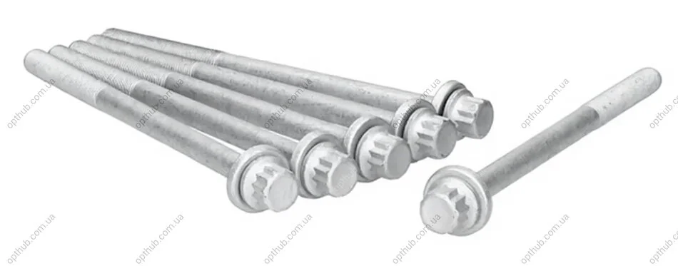 Комплект болтів з головкою системи TORX з чорного металу БОЛТЫ Г/Б SUBARU 1.5-2.5 EJ20/EJ25 00- (2) AJUSA 81048800 (фото 1)