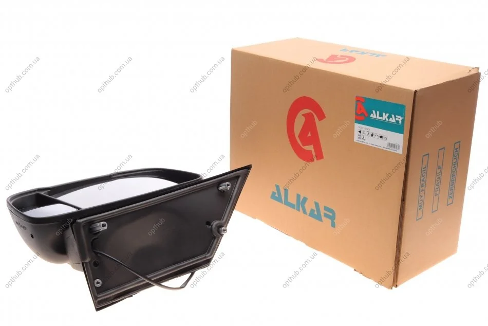 Зеркало заднего вида Citroen Jumper/Fiat Ducato/Peugeot Boxer 06-(L) (механика/повор..) (opt-om) ALKAR 9201922 (фото 1)
