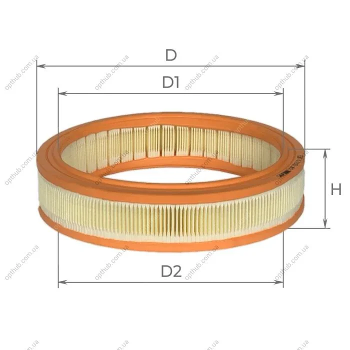 Фильтр воздушный Fiat Doblo 1,2L 00-, Punto 1,2L 99-09, Lancia Y 1,2L 96-99 Альфа ALPHA FILTER AF0111 (фото 1)