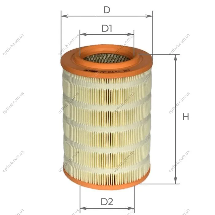 Фільтр повітряний VW T4 90-03 (вир-во) ALPHA FILTER AF0141 (фото 1)