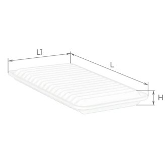 ЕФ повітряний (MAZDA 2, 3, Demio) ALPHA FILTER AF1013