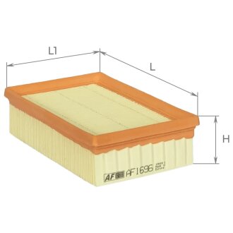Фільтр повітряний Renault Laguna 2,0L 93-01, Safrane 2,0L 92-00 Альфа ALPHA FILTER AF1696