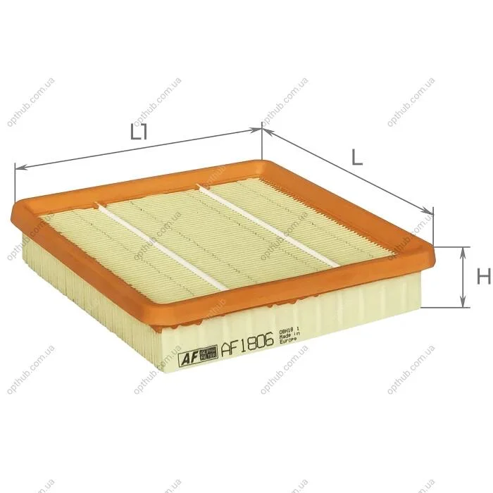 Фільтр повітряний CHERY QQ6 06- (вир-во) ALPHA FILTER AF1806 (фото 1)