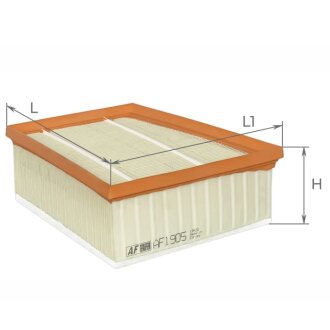 Фильтр воздушный Renault Espace V, Megane IV, Scenic IV, Grand scenic IV 1.5DCi, 1.6dCi, 1.7dCi Альфа ALPHA FILTER AF1905