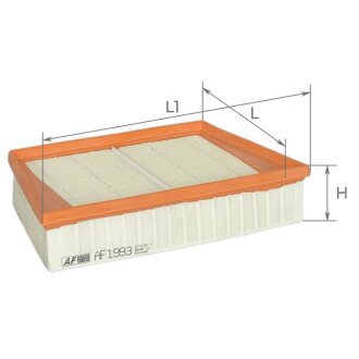 ЭФ воздушный (JAGUAR E-Pace, LAND ROVER Discovery Sport, Range Rover Evoque) ALPHA FILTER AF1993