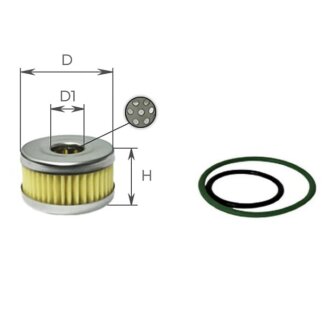 Фильтр топливный (ГБО) ALPHA FILTER AF430GREEN