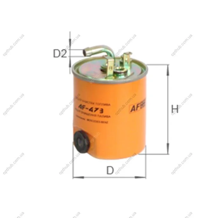 Фильтр топливный ALPHA FILTER AF473 (фото 1)