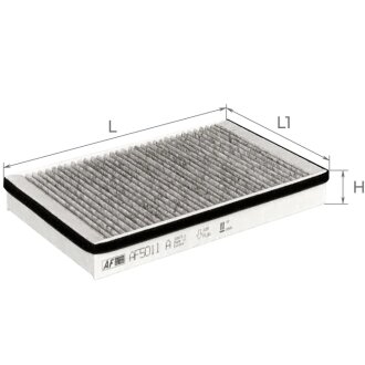 Фильтр салона 1118 (угольный) Альфа ALPHA FILTER AF5011a