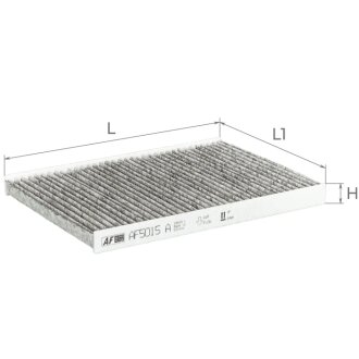 Фильтр салона (с акт углем) Kia Ceed 1,4-1,6/1,6-2,0L 07-12 Альфа ALPHA FILTER AF5015A