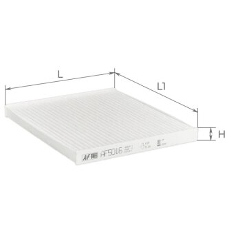 Фильтр салона Toyota Avensis 1,6-2,4L/2,2D 03-09, Corolla 1,4-1,8L/2,0-2,2D 02-09 Альфа ALPHA FILTER AF5016